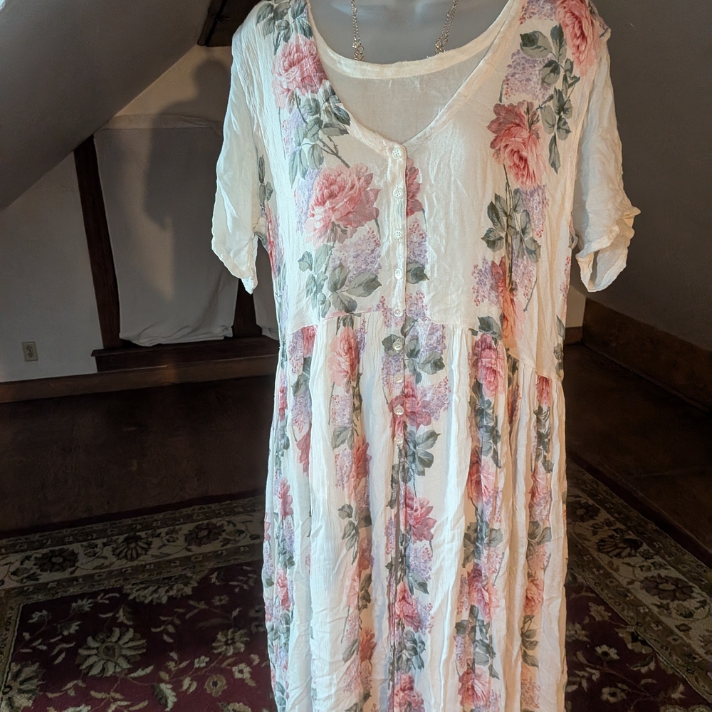 Floral Button-Down Dress